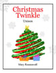 Christmas Twinkle Unison choral sheet music cover